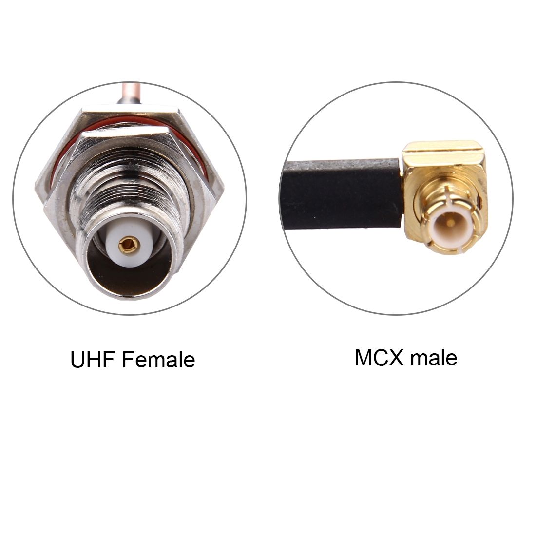 15cm TNC Female To MCX Male 90 Degree Elbow RG316 Cable