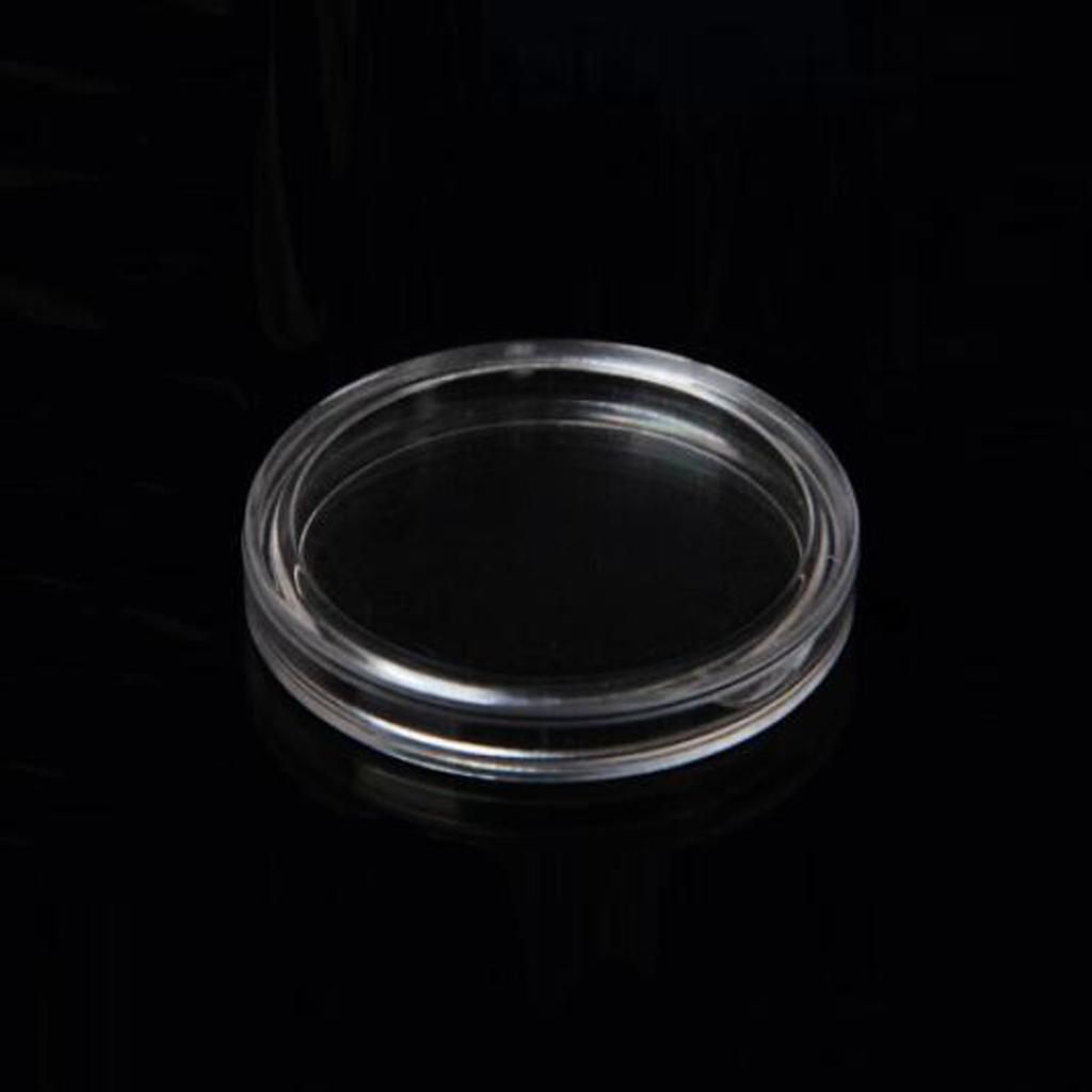 200pcs Plastic Clear Coin  Coin Containers Protector 26mm 32mm