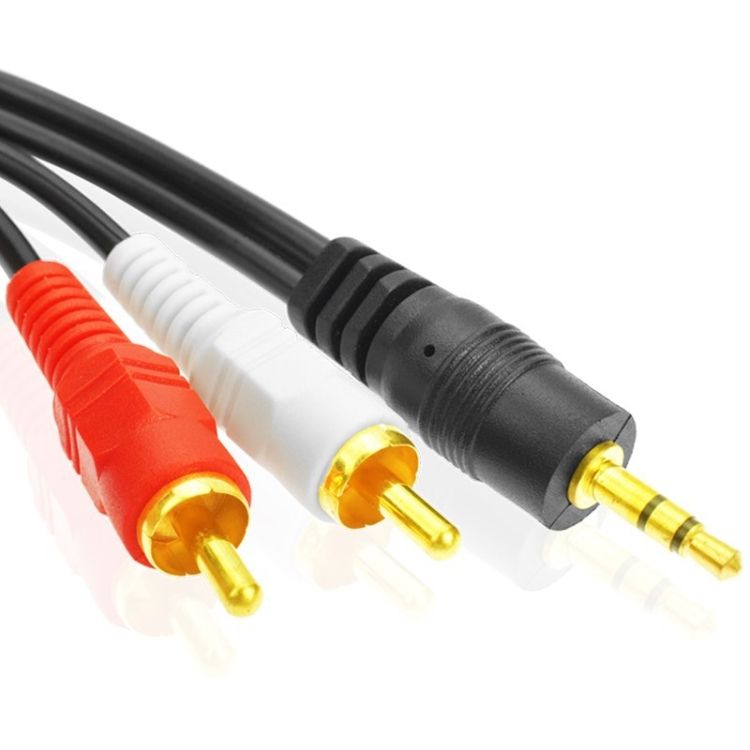 1.5m Full Copper 3.5mm To Double Lotus Audio Cabl
