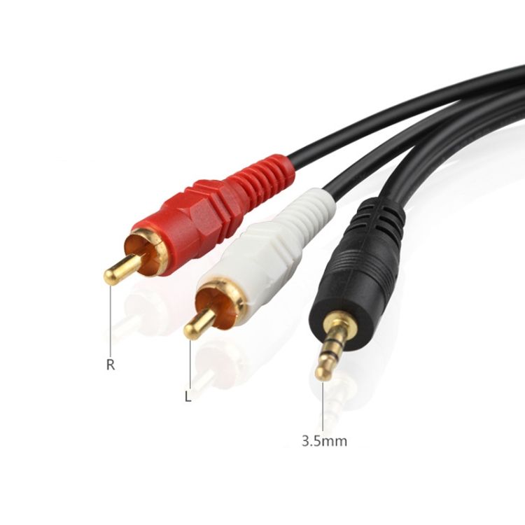 1.5m Full Copper 3.5mm To Double Lotus Audio Cabl