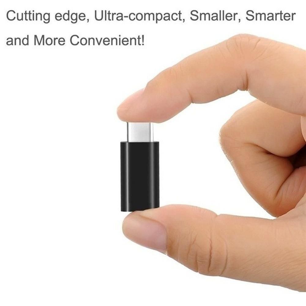 2PCS 3.1 USB-C Type C Male To Micro USB Female Adapter white