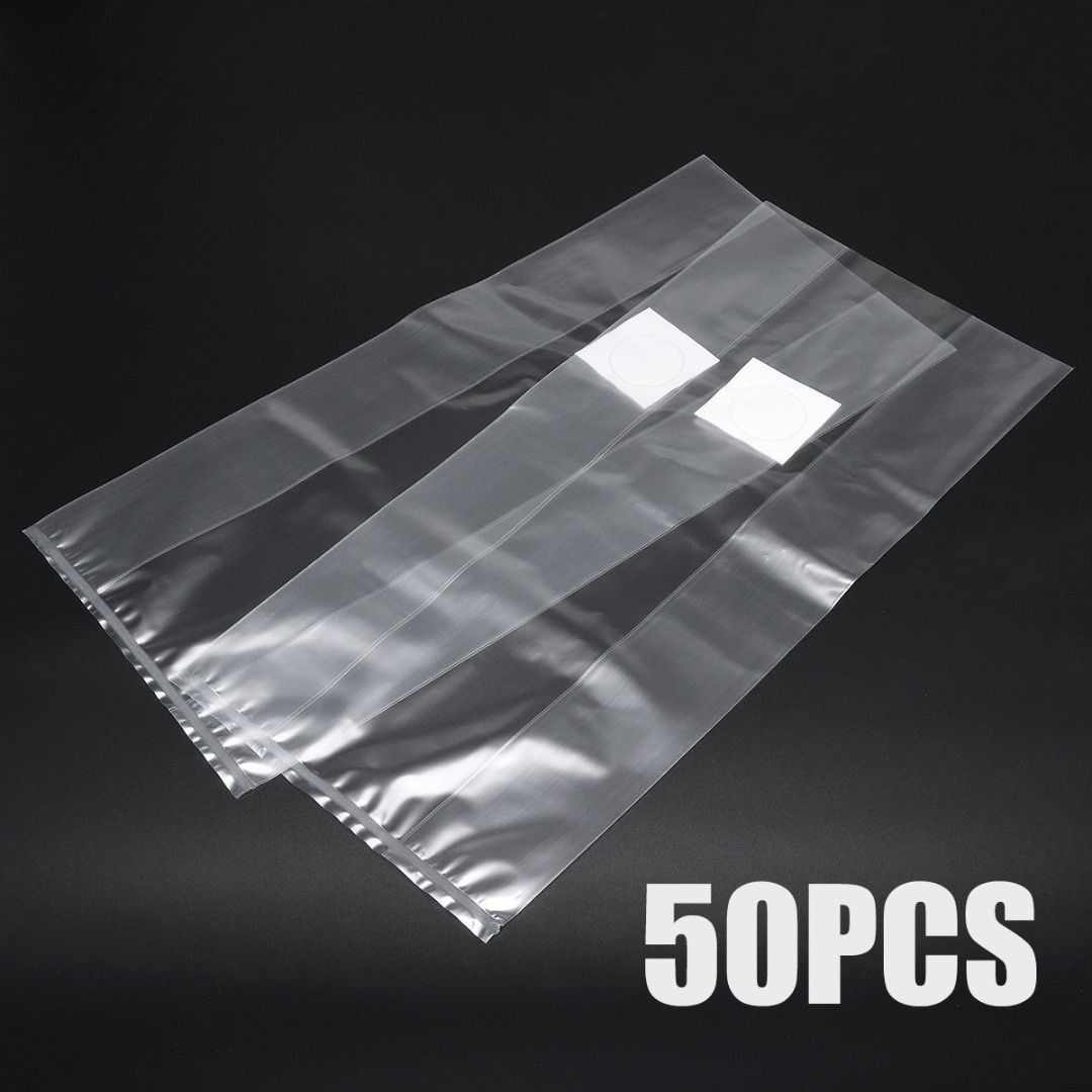 102050pcs 10*20 Inch PVC Mushroom Spawn Grow Bag Substrate High Temp Pre Sealable Garden Supplies Grow Bags Mayitr