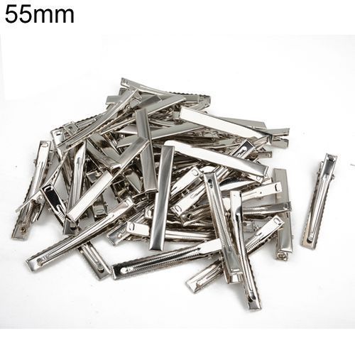 50 Pcs Metal Single Prong Alligator Women Hair Clips-