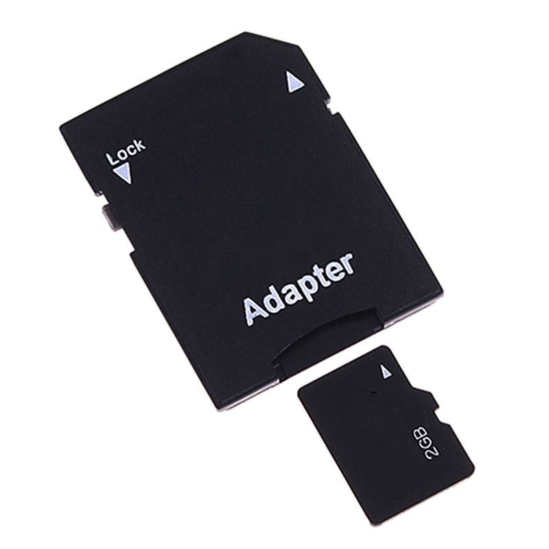 2 Pcs Micro SD TransFlash TF Card To SD SDHC Memory Card
