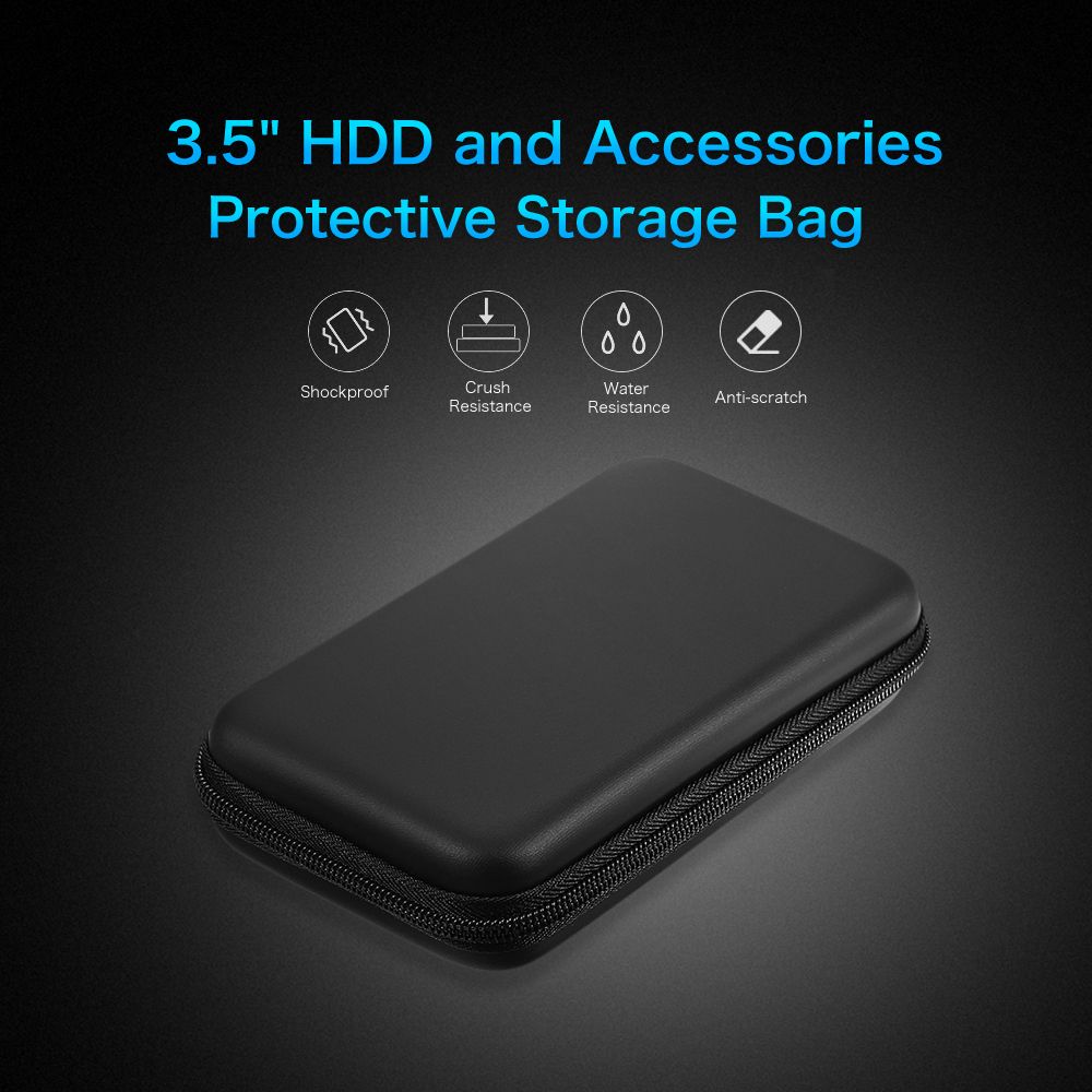 EVA Shockproof 3.5" Hard Drive Carrying Case Pouch Bag