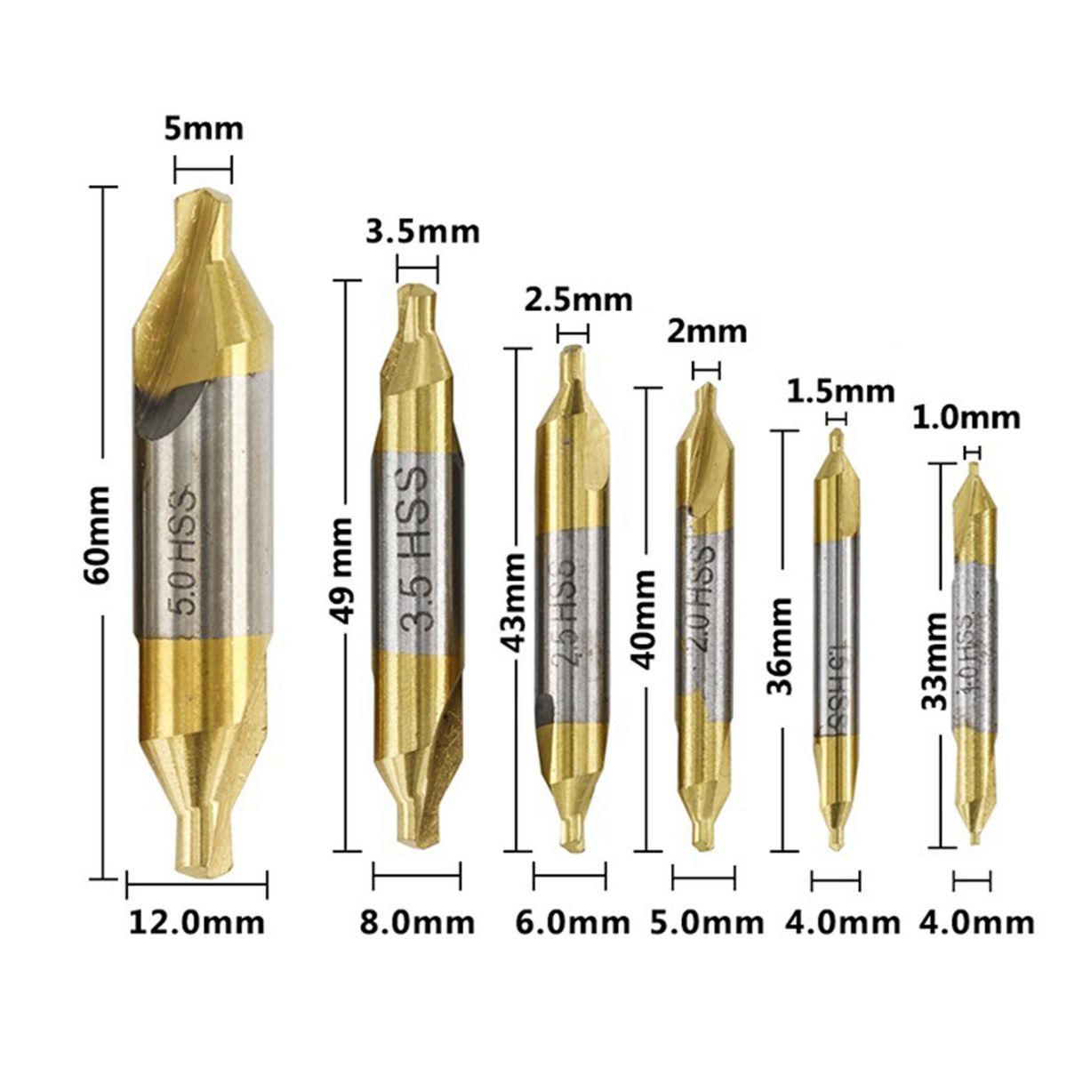 Pack Of 6 HSS   Countersink Lathe Bit Precise