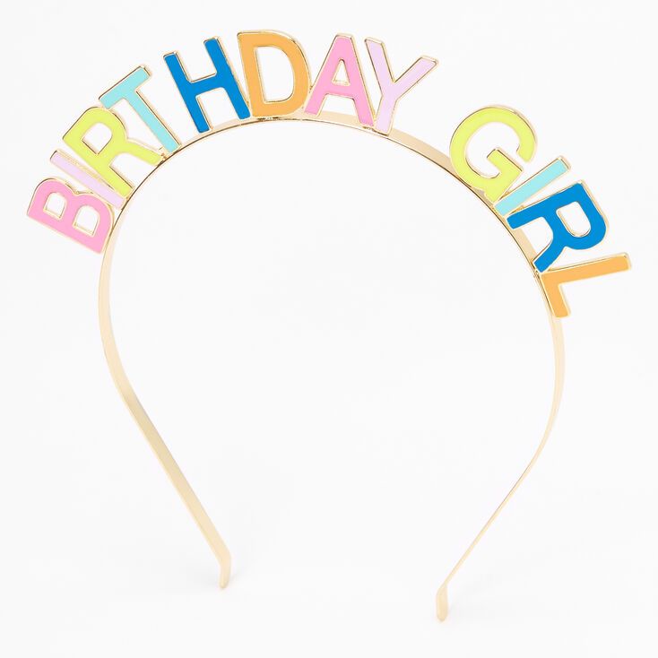 Birthday Girl Rainbow Headband