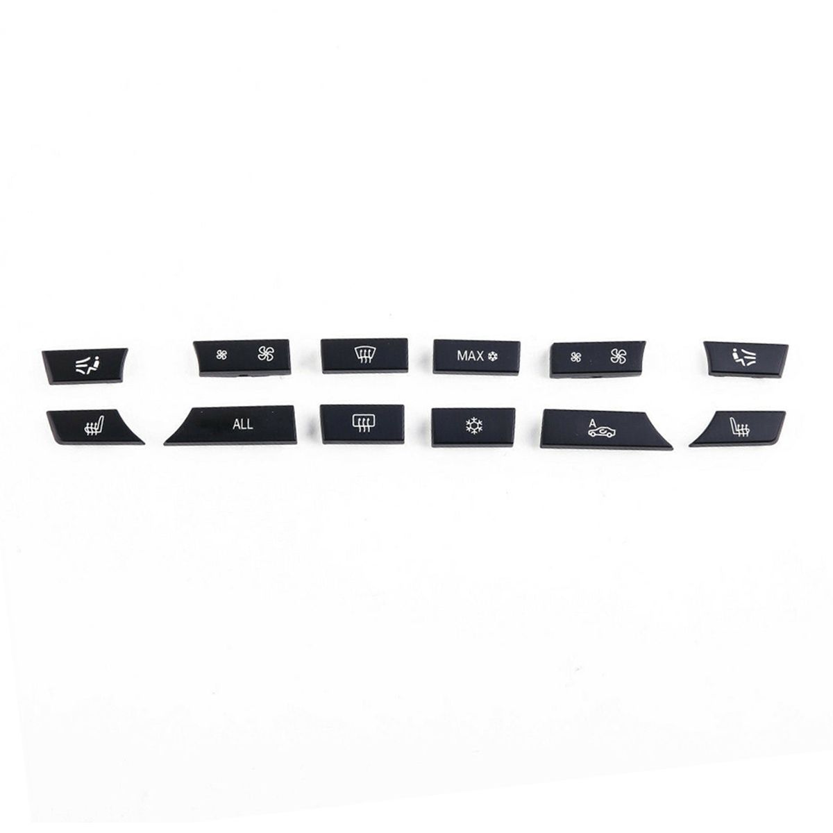 12 Button Key Caps AC Heater Switch Replacement For  BMW 5 6
