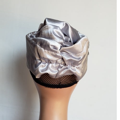 Turban Cap - Silver