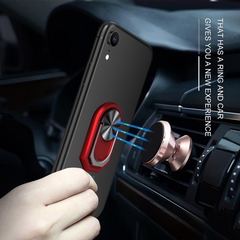 Metal Mobile Phone Socket Holder Luxury SamrtPhone Holder Bracket Finger Ring Holder For Iphone 11 Pro Max Xs Max X Xr 8 7 Plus