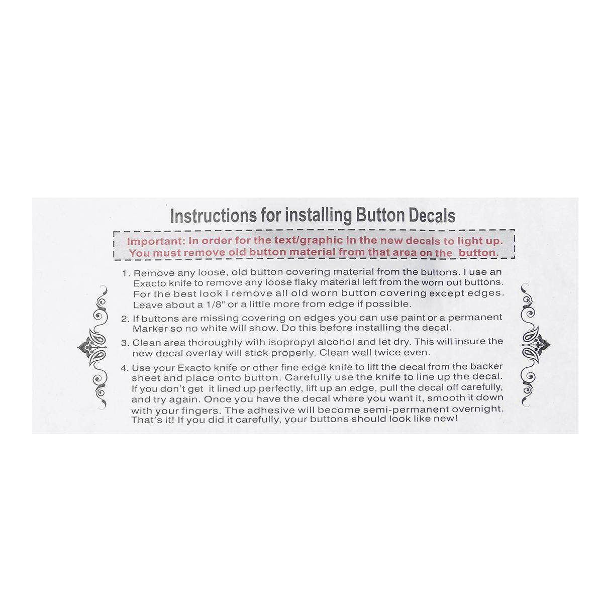 Replacement Dash Button Repair Stickers DTC Traction Control For 2007-13 BMW X5