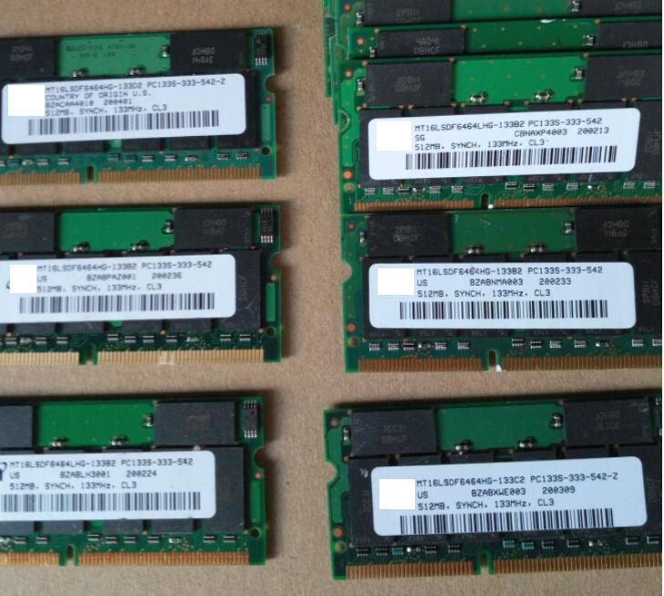 512MB Memory OK Sodimm SDRAM 512M PC133 144Pin 100% PC100