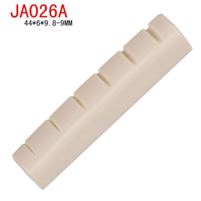 2 Pcs Beige Plastic Guitar Nut For Right Handed Acoustic Guitar 44x6x9