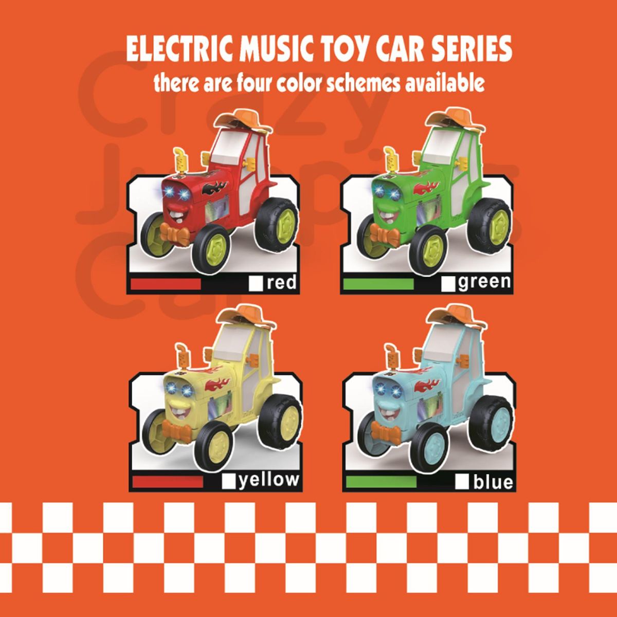 Remote Control Car, Remote Control Crazy Jumping Car Dancing Car Toy with Music Lights Christmas Birthday Gift for Kids