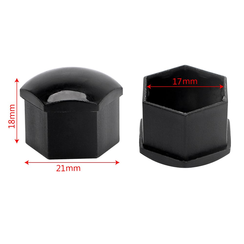 Leepee 20pcs Car Wheel Nut Caps Auto Hub Screw Cover 17mm