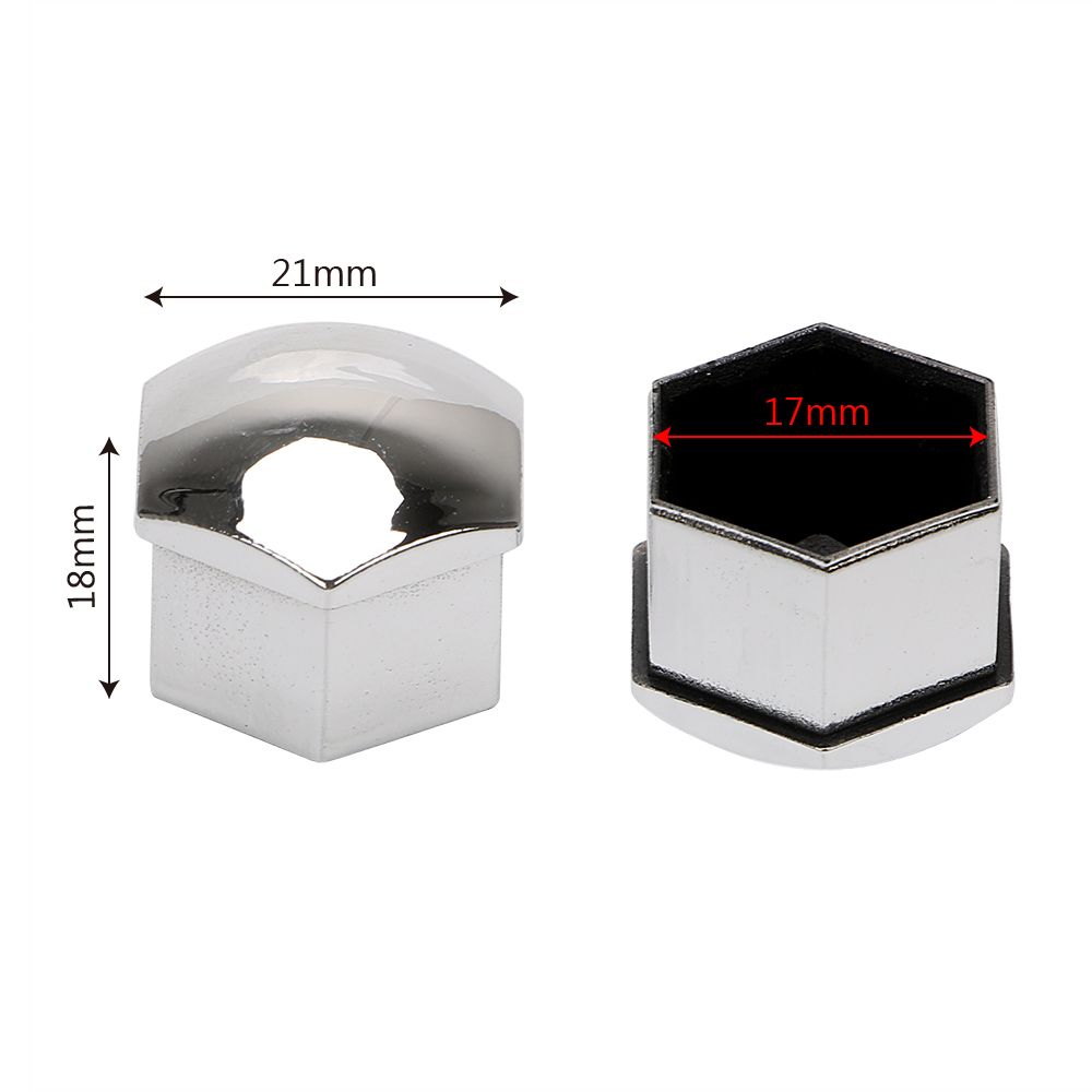 Leepee 20pcs Car Wheel Nut Caps Auto Hub Screw Cover 17mm