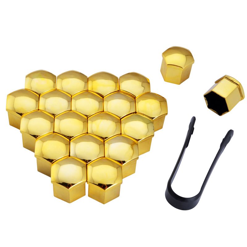 Espeeder 20pcs 17mm Wheel Nut Bolt Head Cover Cap Bolt Caps