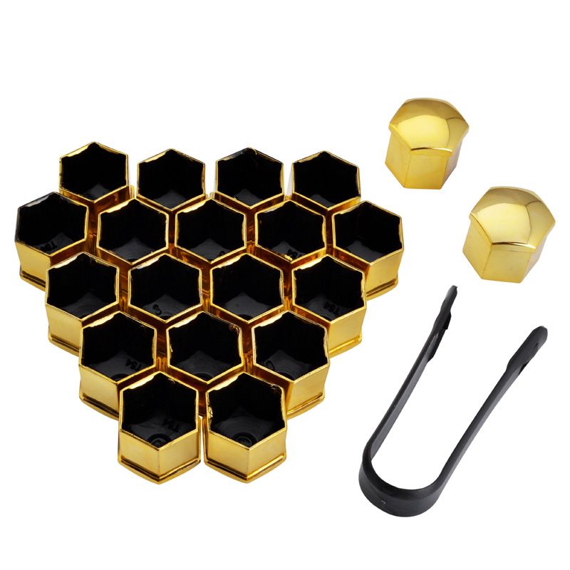 Espeeder 20pcs 17mm Wheel Nut Bolt Head Cover Cap Bolt Caps