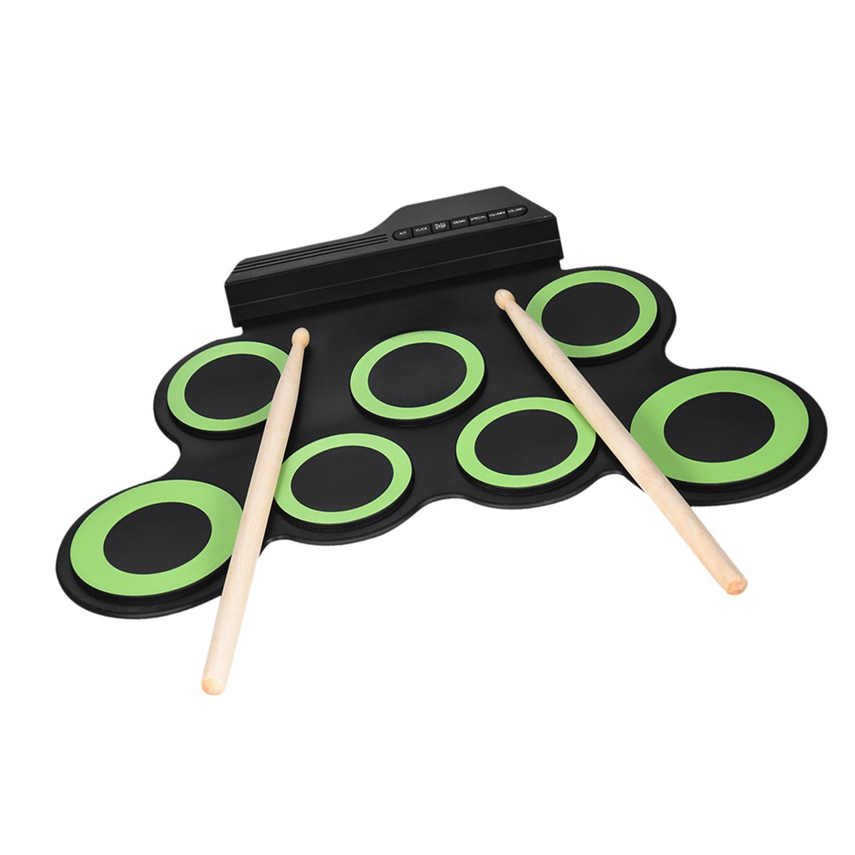 Compact Size Portable Digital Electronic Roll Up Drum Kit 7