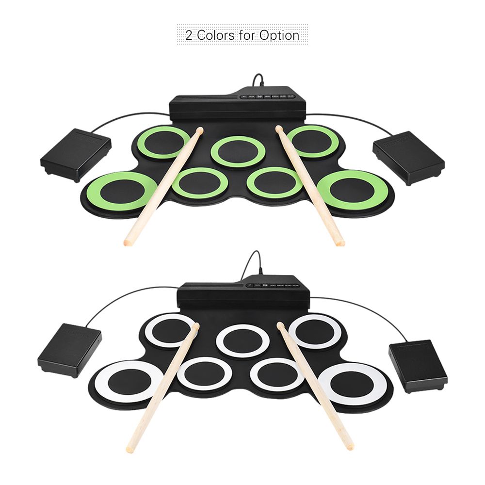 Compact Size Portable Digital Electronic Roll Up Drum Kit 7