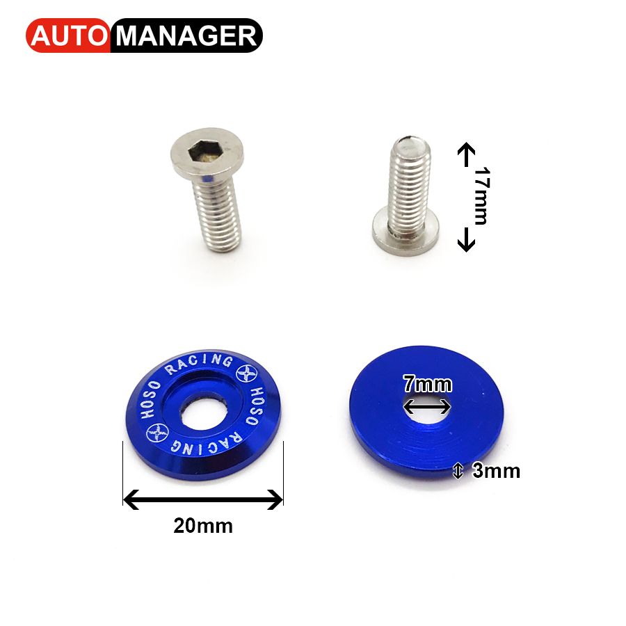 Fender Washer Jdm Style Fit Any 6mm Hole Bumpers Engine Up