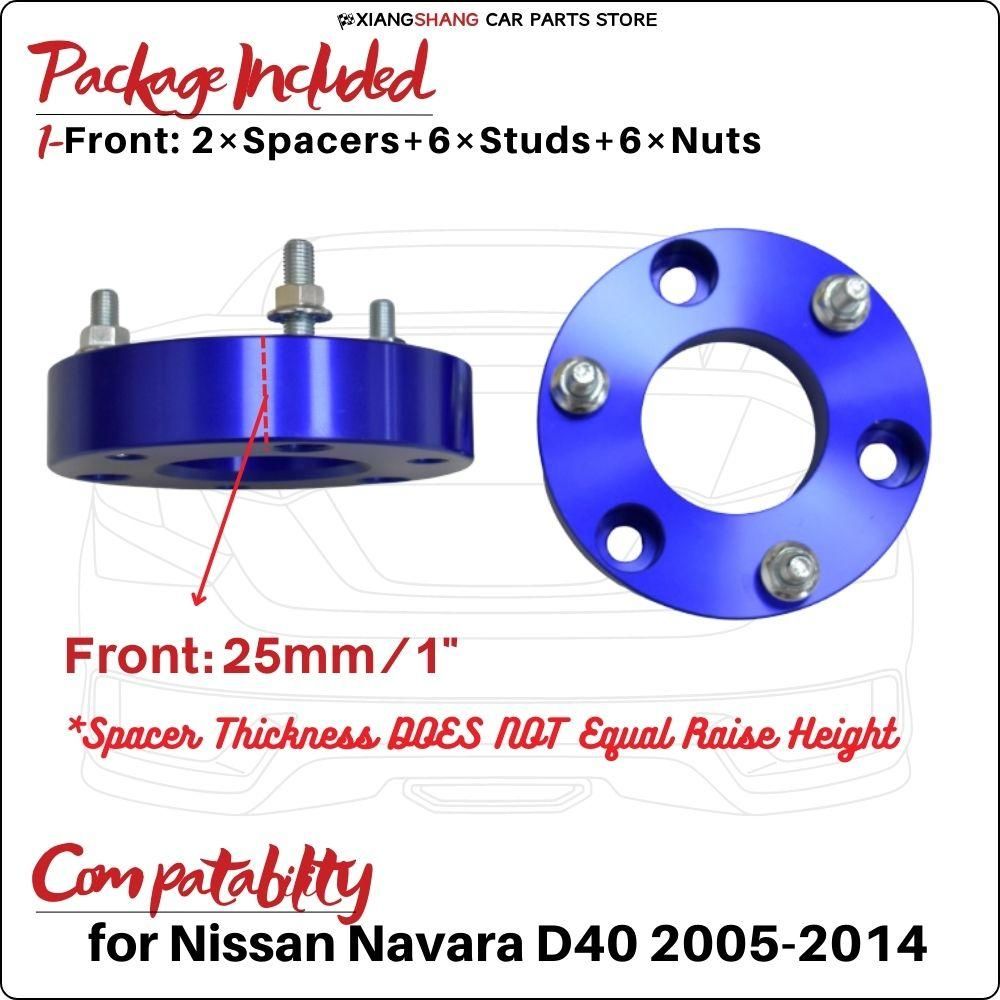 Leveling Lift Kits Nissan Navara D40 2005-2014  Spacers Suspension System Bolt Front 32MM/25MM Easy Body Lift Up
