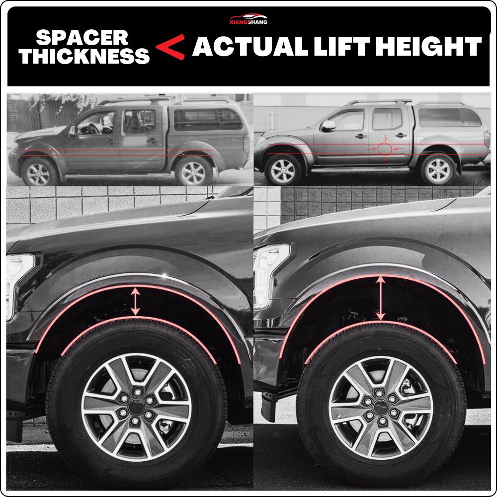 Leveling Lift Kits Nissan Navara D40 2005-2014  Spacers Suspension System Bolt Front 32MM/25MM Easy Body Lift Up