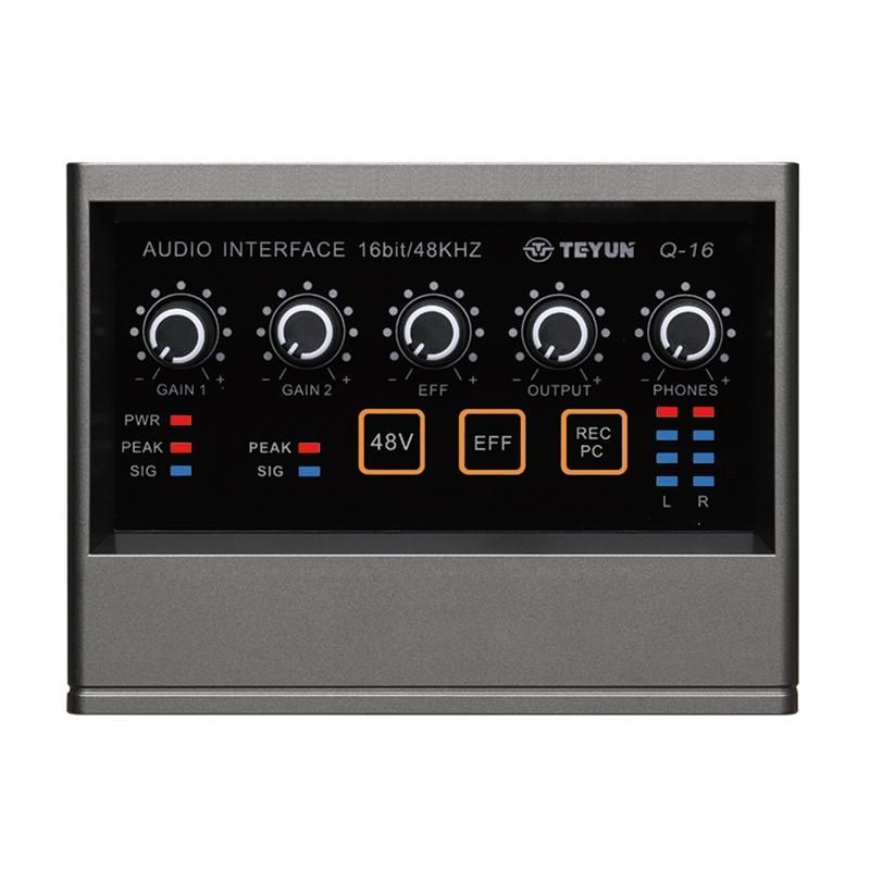 Q16 Professional Microphone Recording Sound Card