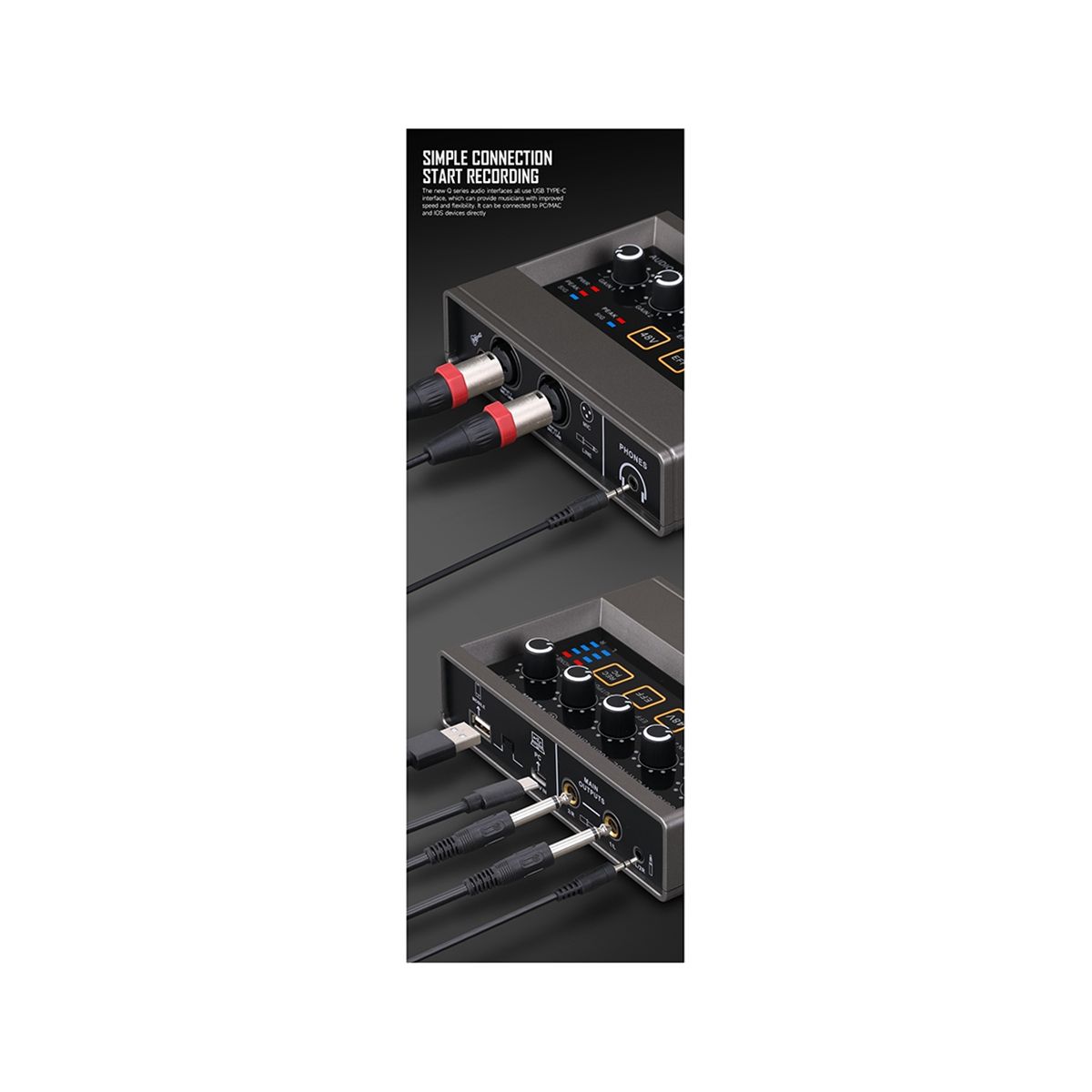 Q16 Professional Microphone Recording Sound Card