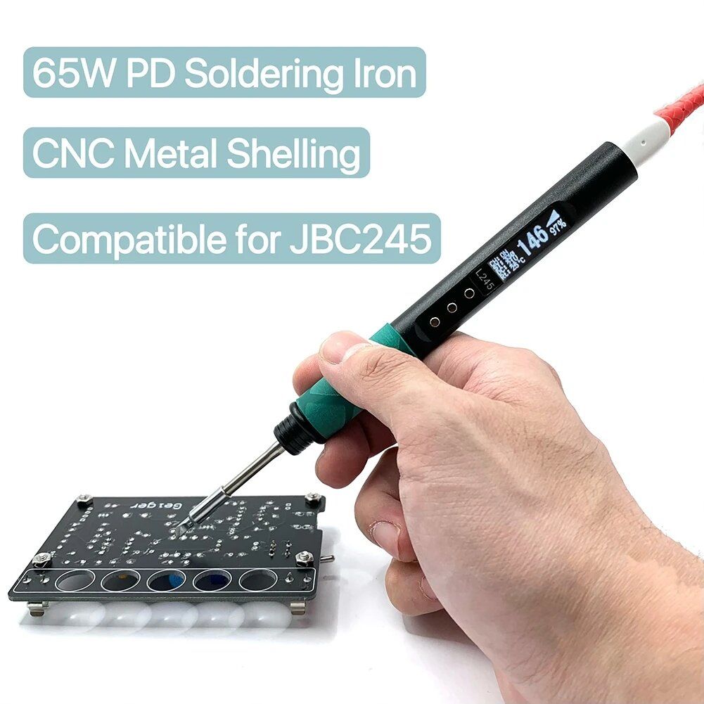 65W L245 Electric Soldering Iron Power Supplying Aluminum