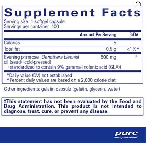 Evening Primrose Oil 9% GLA 100 Capsules
