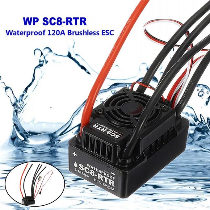 ESC Brushless Speed ​​Controller 120A ACCS For Short Truck 1/8