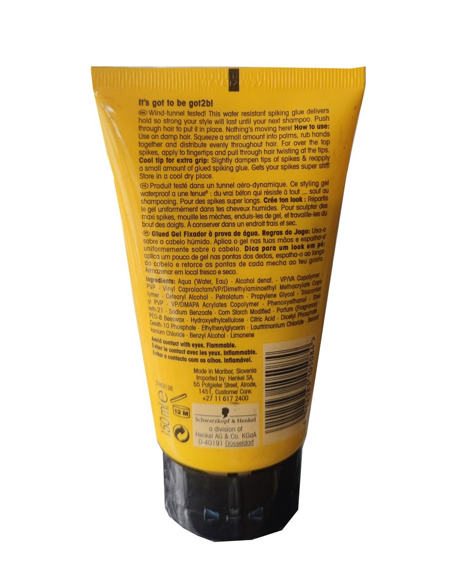 Schwarzkopf Got2b Glued - Water Resistant Spiking Glue 150ml