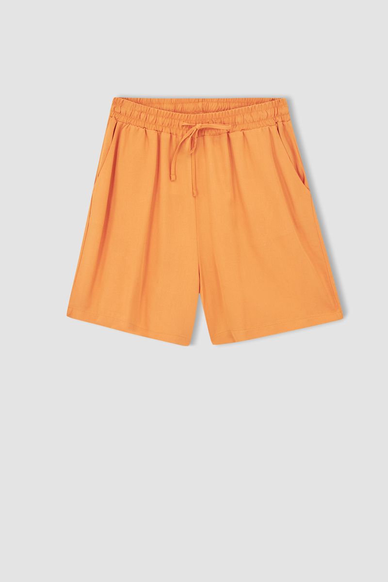 Woman Relax Fit Woven Short - Orange