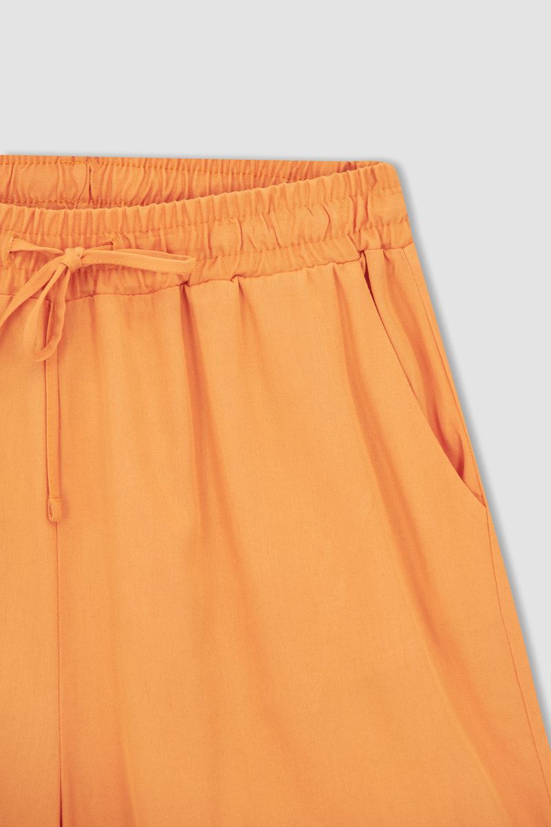 Woman Relax Fit Woven Short - Orange