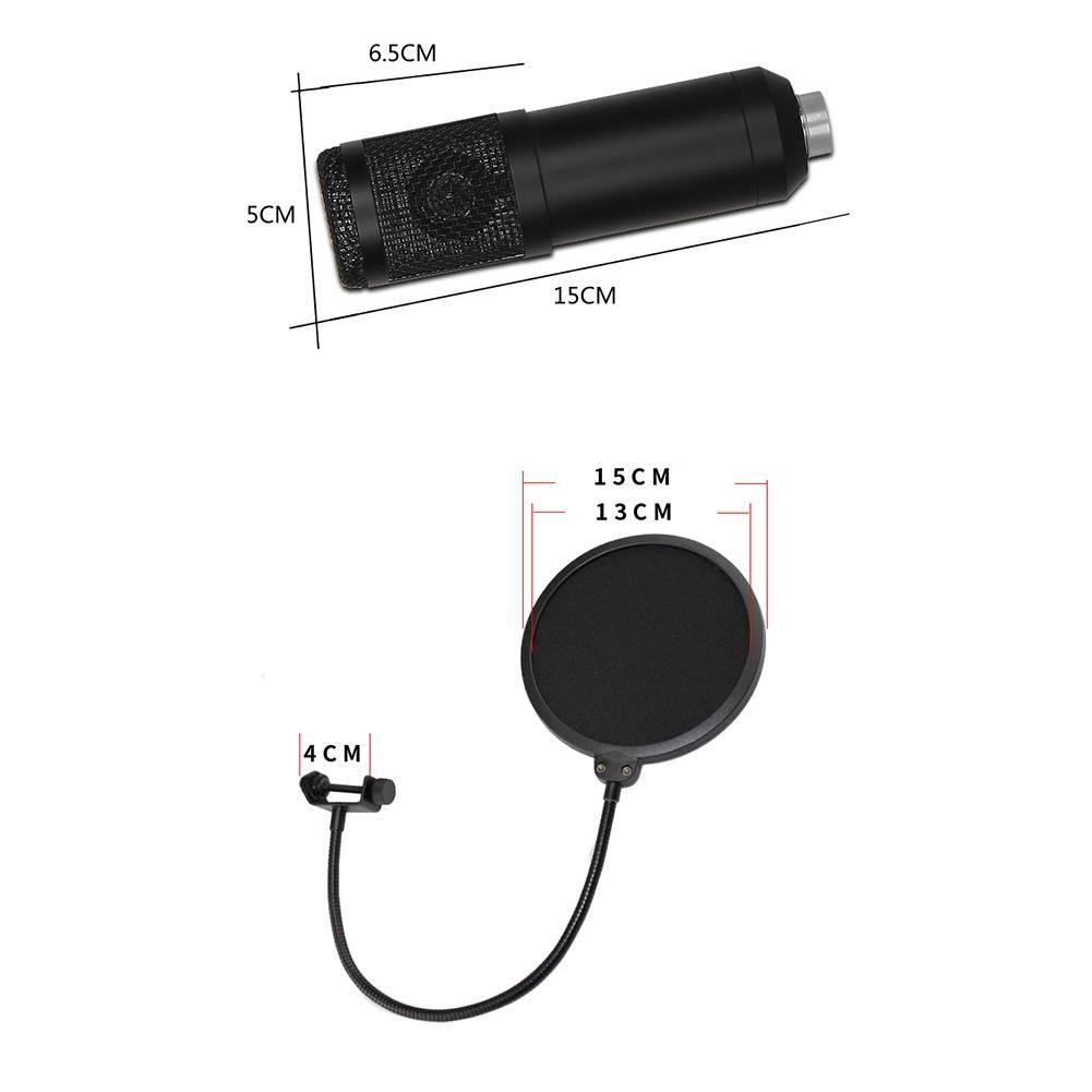 BM800 Condenser Microphone V8 Sound Card Mixer Live Broadcast Recording Set Mic Phone K Song Computer Karaoke Sing