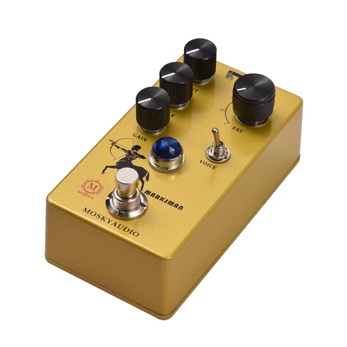 MOSKYAudio Overdrive/Preamp/Booster Guitar Effect Pedal 4 Clipping Mode Switch & Output/Treble/Gain Controls Compact Portable Digital Guitar Effector Effect Processor for Electric Guitar - MARKSMAN