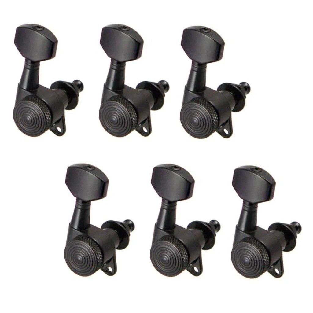 Pack of 6 Zinc Alloy Electric Guitar Machine Heads Sealed-gear 6R Musical Instrument Accessory