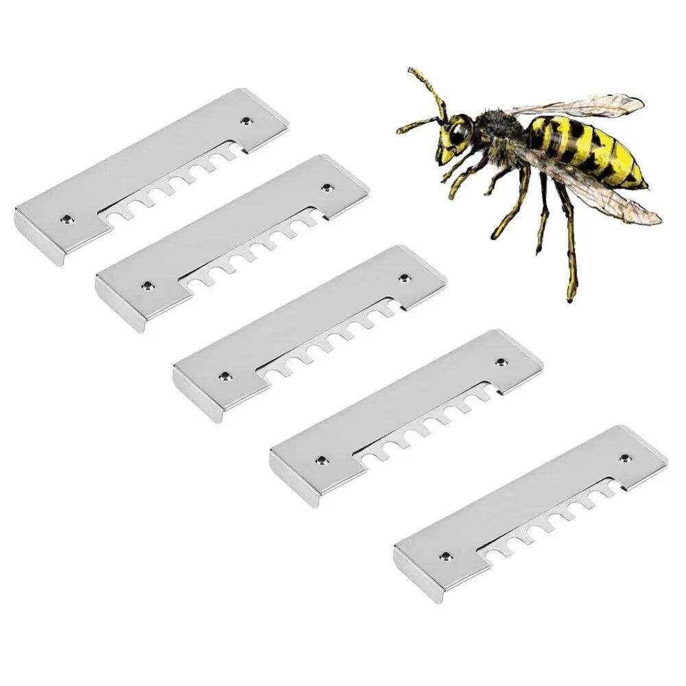 5Pcs Apiculture Bee Anti-Escape Bee Box Bee Door Cage Flight Gate Bee Entrance Beekeeping Equipment Tools For Beekeeper