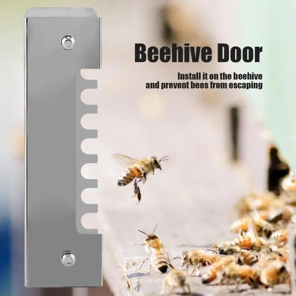 5Pcs Apiculture Bee Anti-Escape Bee Box Bee Door Cage Flight Gate Bee Entrance Beekeeping Equipment Tools For Beekeeper