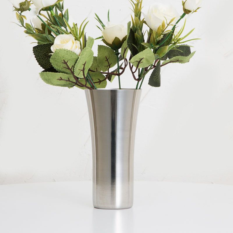 Stainless Steel Decorative Water Cup Flower Holder-Rose Gold