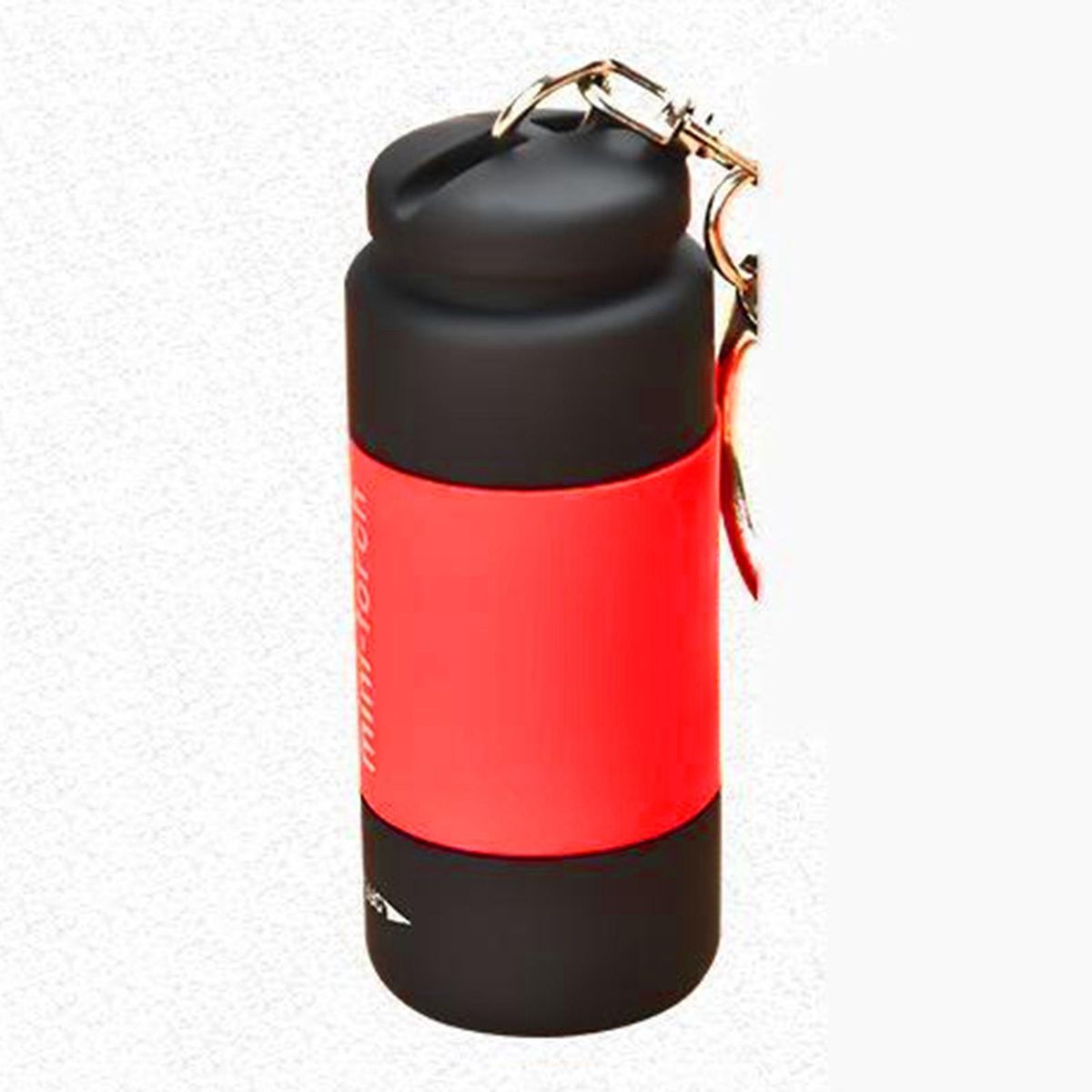 Small LED Light USB Rechargeable Flashlight Lamp Keychain Pocket Red