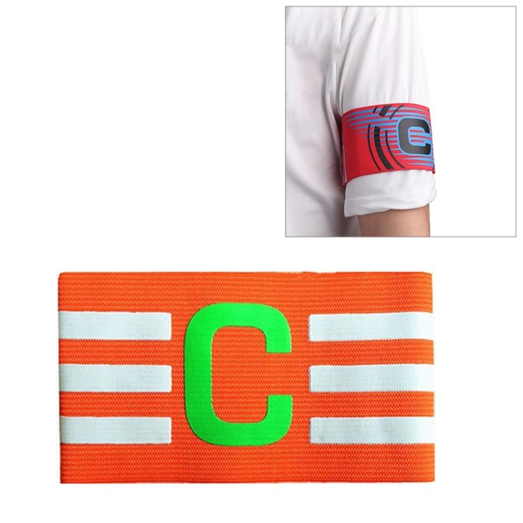 Football Team Captains ArmbandPasteable Armband(Blue) Orange