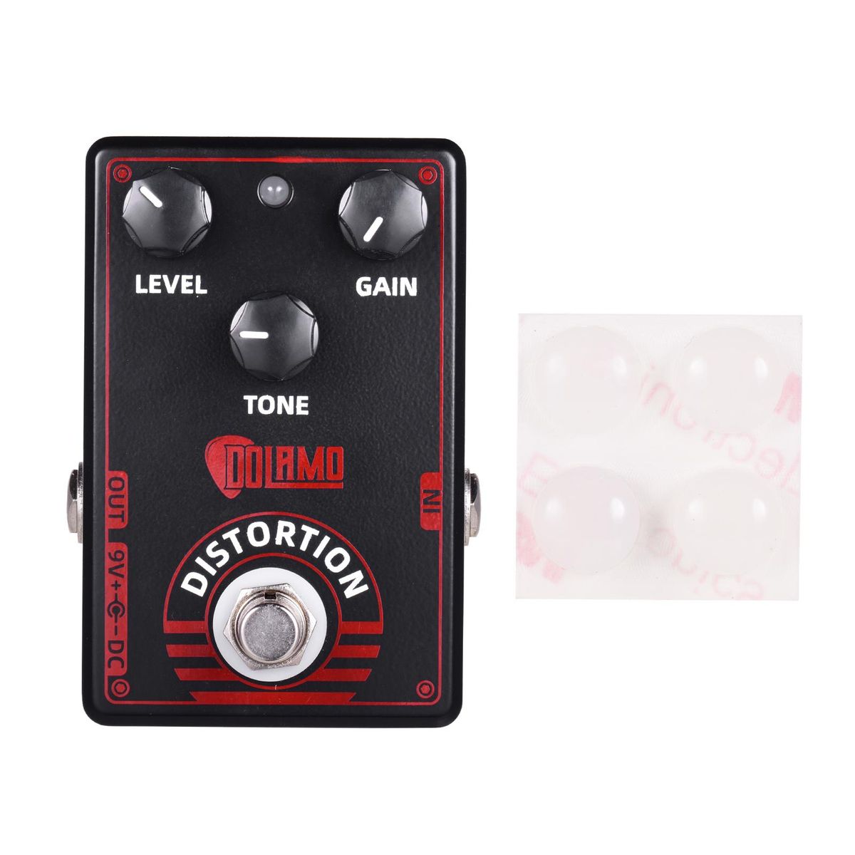 Dolamo D-4 High Gain Distortion Guitar Effect Pedal True British Style Effect Pedal with True Bypass for Electric Guitar