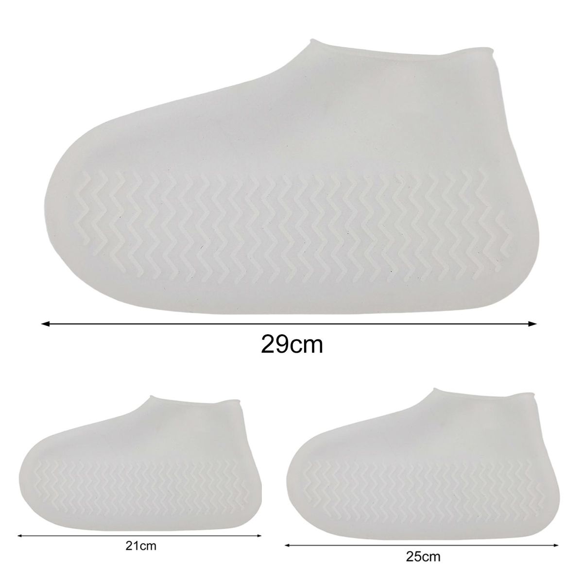 2Pcs Shoes Protectors Outdoor Rainy Days Rain Boot Covers Black