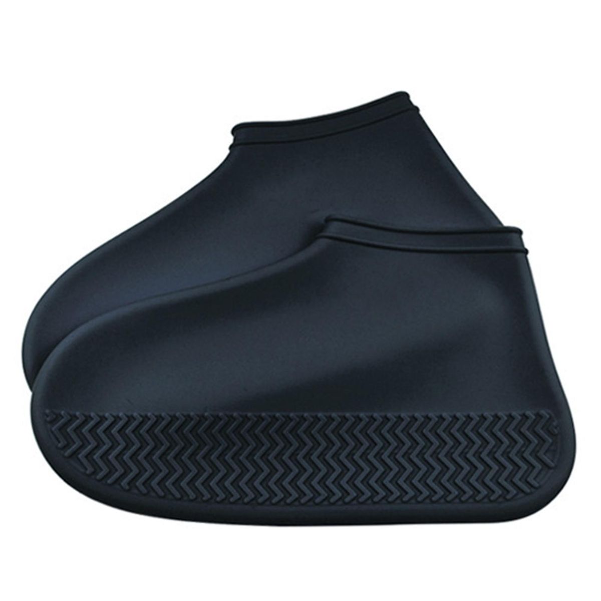2Pcs Shoes Protectors Outdoor Rainy Days Rain Boot Covers Black