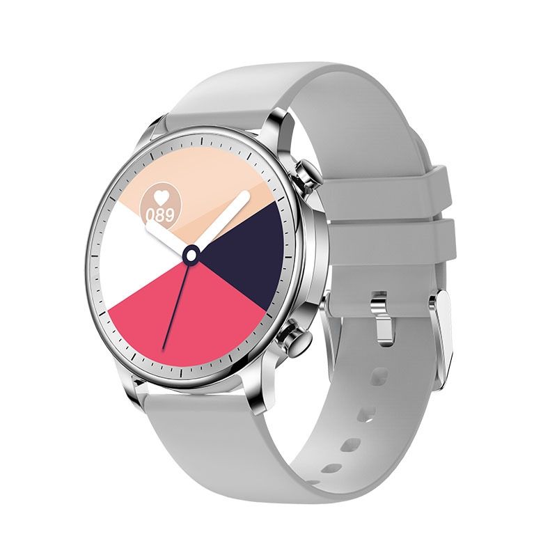 V23 1.28inch IPS Color Screen Smart Watch IP67 Waterproof,Support Heart Rate Monitoring/Blood Pressure Monitoring/Blood Oxygen Monitoring/Sleep Monitoring(Gray)