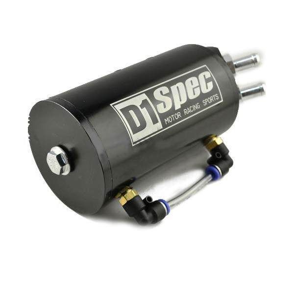 Universal Car Accessories D1 SPEC Racing Oil Catch Aluminum Tank Can #Black Black