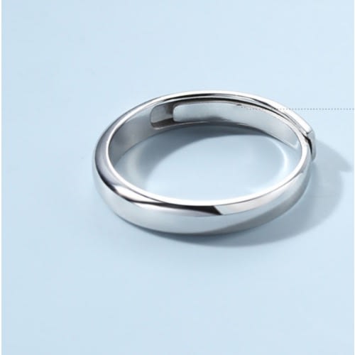 Sterling Men's Adjustable Wedding Ring With Free Ring Box