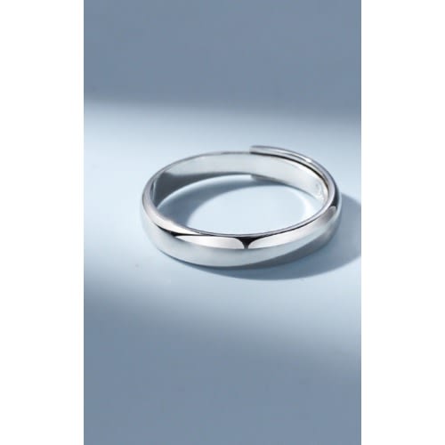 Sterling Men's Adjustable Wedding Ring With Free Ring Box